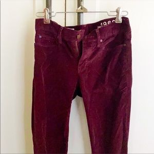 Gap maroon corduroy pants